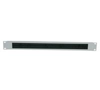 Intellinet 19 Inch Cable Entry Panel, 1U, with Brush Insert, Grey