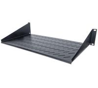 Intellinet 712507 porta accessori Mensola per scaffale (19IN CANTILEVER SHELF 2U 250MM- - 2-POINT FRONT MOUNT BLACK)