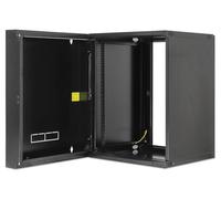 Intellinet 713887 Contenitore a parete con telaio girevole, 48,3 cm, 15 HE 725 x 540 x 600 mm (altezza x larghezza x profondità), colore: nero