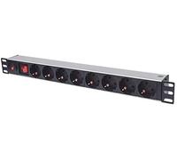 Intellinet 713986 unità di distribuzione dell'energia (PDU) 8 presa(e) AC 1U Alluminio, Nero