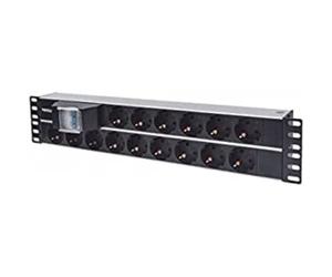 Intellinet 714051 19" 2U Rackmount 15-Output Power Distribution Unit (PDU), With