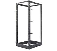 Intellinet 714419 Freestanding rack 48U Black rack - Racks (Freestanding rack, 48U, Black, 48.3 cm (19"), Open, 4-post)