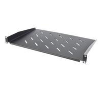 Intellinet 714884 Mensola per scaffale Acciaio Nero 1,65 kg 1U profondità 300 mm