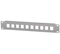 INTELLINET 714969 - Pannello patch a 10 porte, 1 U, 25,4 cm (10"), colore: Grigio