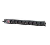 Intellinet 715133 unità di distribuzione dell'energia (PDU) 9 presa(e) AC 1U Nero NEW