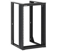 INTELLINET 716208 Armadio a Muro 19" Open Frame 2 Montanti Flat Pack 15U Nero