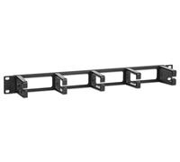 Intellinet 716260 Pannello Passacavi 19" 5 Anelli in Plastica 1U Nero Nero