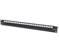 Intellinet 720564 1U Patch Panel - Patch Panels (IEEE 802.3,IEEE 802.3ab,IEEE 802.3an,IEEE 802.3u, 10 Gigabit Ethernet, RJ-45, Gold, Black, 1U)