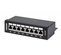 Intellinet Pannello Patch 8 Posti Cat6A Schermato da Scrivania Nero