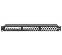 Intellinet Pannello Patch STP 24 Posti RJ45 Cat.6 Nero
