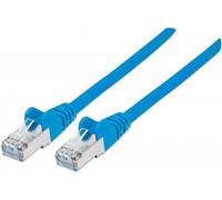 Intellinet 740661 cavo di rete Blu 0,5 m Cat7 S/FTP [S-STP] (NETWORK CABLE CAT7/PLUG 6A COPP - -0.5M BLUE S/FTP SNAGLESS/BOOTED) NEW