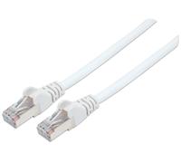 Intellinet 741910 - Cavo di Rete Cat6A LS0H 7, 5 m, con Cavo Cat6 S/FTP Bianco, 100% Rame