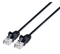 Intellinet 742115 Cavo Patch di Rete Cat6 UTP Slim 3 m Nero Nero