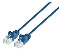 Intellinet 742139 Cavo Patch di Rete Cat6 UTP Slim 0,5 m Blu Blu