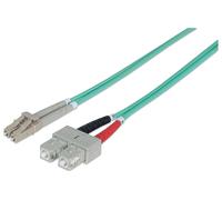INTELLINET 750912 CABLE DE FIBRA OPTICA 1 M OM3 LC SC AQUA