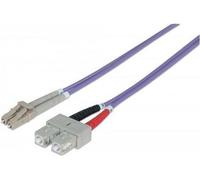 Intellinet 750929 cavo a fibre ottiche 2 m LC SC OM4 Viola (Fiber Optic Patch Cable, - Duplex, Multimode - Warranty: 12M) NEW