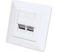Intellinet 771917 presa energia 2 x RJ-45 Bianco