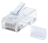 Intellinet 790604 cavo di collegamento RJ45 Trasparente (CAT6 RJ45 MODULAR PLUGS UTP- - SOLID WIRE 3/PRONG 90 PACK) NEW