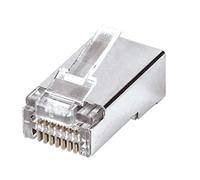 INTELLINET 791076 Confezione 50 Plug modulari RJ45 Passanti Cat6 FastCrimp Silver