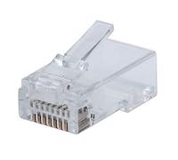 Intellinet 791083 Confezione 100 Plug modulari RJ45 Passanti Cat5e FastCrimp Trasparente