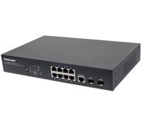 INTELLINET 8-Port Gigabit Ethernet Managed Poe + Interruttore Con 2 Sfp-Ports, 8