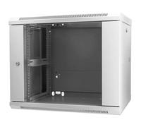 Intellinet Armadio Rack 19'' a muro 9 unità sezione unica prof. 600mm Grigio