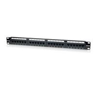 Intellinet Cat5e Patch Panel 24-Port, UTP, 1U, Black, 513555 (24-Port, UTP, 1U, Black 24-Port, UTP, 1U)