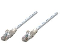 intellinet - Cavo di Rete Patch Cat5e, 0,25 m, CCA, U/UTP, PVC, contatti placcati in Oro, antigroviglio Bianco 2 m