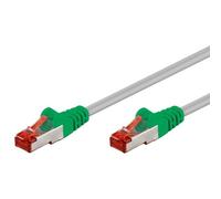 Cavo di rete Patch Cross in Rame Cat. 6 Verde/Grigio SF/UTP 10 mt