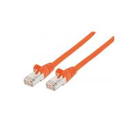 Intellinet Cavo di rete Patch in rame Cat. 6A Arancione SFTP LSZH 0,5m