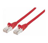 Intellinet Cavo Patch Cat.7 Plug RJ45 6A S/FTP LSZH 0.25m Rosso