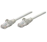 Intellinet Cavo Patch di Rete, Cat5e, 0.25m, Grigio, CCA, SF/UTP, PVC, RJ45, contatti placcati Oro, antigroviglio, avviato, Polybag