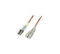 Intellinet - Cavo patch - LC multimodale (M) - SC multimodale (M) - 5,0 m - fibra ottica - 50/125 micrometri - arancione (47039