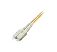 Intellinet - Cavo patch - SC multimodale (M) - SC multimodale (M) - 2,0 m - fibra ottica - 62,5/125 micrometri - arancione (515