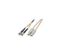 Intellinet - Cavo patch - ST multimodale (M) - SC multimodale (M) - 2,0 m - fibra ottica - 62,5/125 micrometri - arancione (515