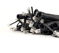 Intellinet Cavo Telefonico Spiralato 2mt RJ10 4P4C Nero