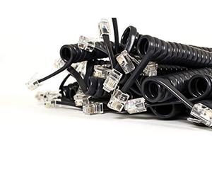 Intellinet Cavo Telefonico Spiralato 2mt RJ10 4P4C Nero