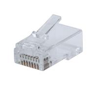 Confezione 100 Plug modulari RJ45 Passanti Cat5e FastCrimp