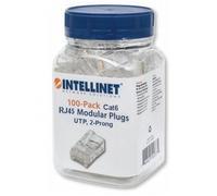 Intellinet Confezione 100 Plug RJ45 per Cavo Flessibile Cat.6 UTP