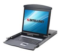 Console KVM Switch 8 Porte USB/PS2 con LCD 17'' da Rack 19'' Dual Rail