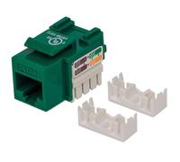 Intellinet Frutto Keystone RJ45 Cat.5E UTP IDC 90° Verde