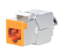 Intellinet Frutto Keystone RJ45 Cat.6A 10G Slim STP Toolless Arancione