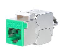 Intellinet Frutto Keystone RJ45 Cat.6A 10G Slim STP Toolless Verde