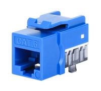 Intellinet Jack Keystone Slim Cat6 con supporto perforato - Confezione da 25 - Elenco UL - Inserto jack Ethernet UTP modulare RJ45 femmina -25 coperture antipolvere e fascette incluse- Garanzia a vita