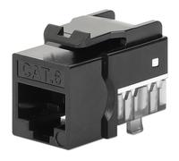 Intellinet Frutto Keystone Slim Cat.6 per Cavo Rigido con Supporto Punch-Down 25