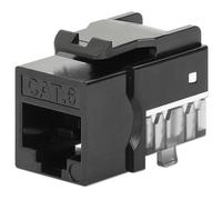 Intellinet Frutto Keystone Slim Cat.6 per Cavo Rigido con Supporto Punch-Down 25