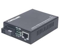 Convertitore multimediale Intellinet Gigabit Ethernet WDM bidirezionale in modalità singola, da 10/100/1000Base-Tx a 1000Base-