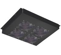 Intellinet Gruppo di 4 Ventole a Soffitto Senza Termostato per Rack 19'' Nero