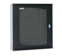 INTELLINET I-CASE EC-1230BK - Armadio Rack 19'' Flat a muro p. 30cm 12 unità sezione unica Nero
