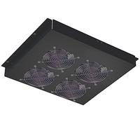 Intellinet Gruppo di 4 Ventole a Soffitto Senza Termostato per Rack 19'' Nero